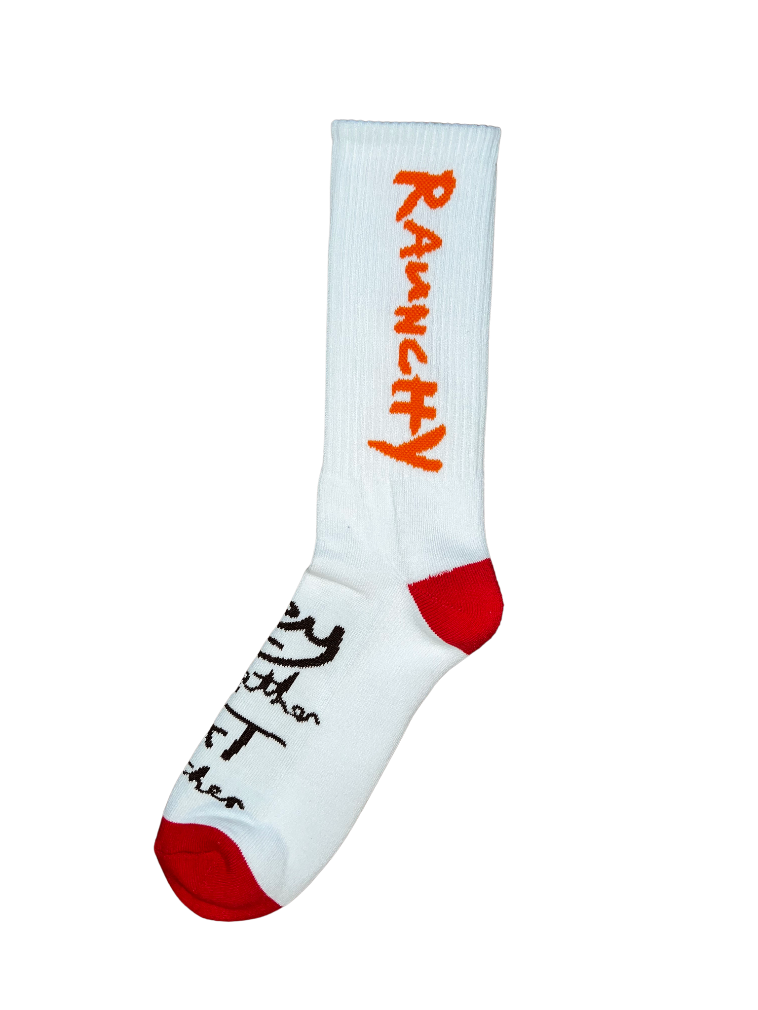 RAUNCHY Super Comfy Socks WHT/ORG