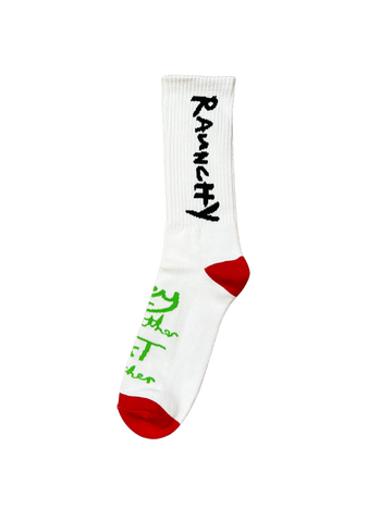 RAUNCHY Super Comfy Socks WHT/BLK